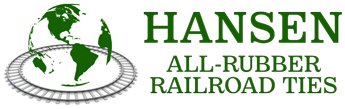 Hansen All-Rubber Railroad Ties